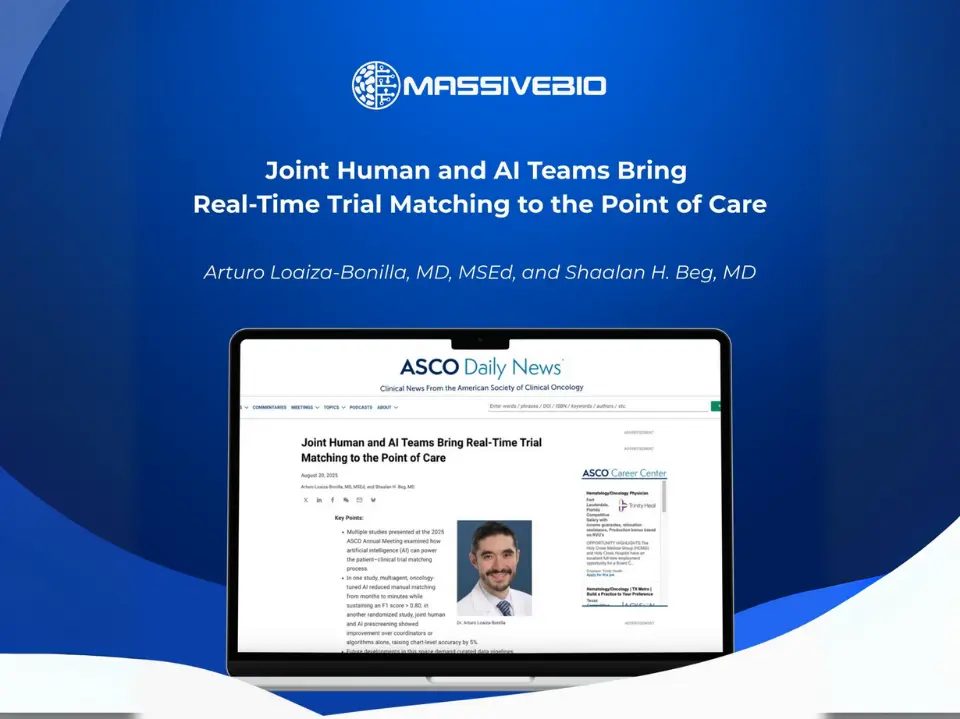 Joint Human and AI Teams Bring Real-Time Trial Matching to the Point of Care