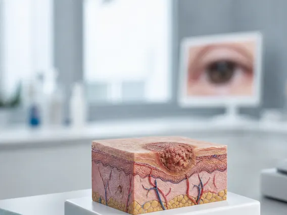 Stage Iii Nonmelanoma Skin Cancer On The Eyelid